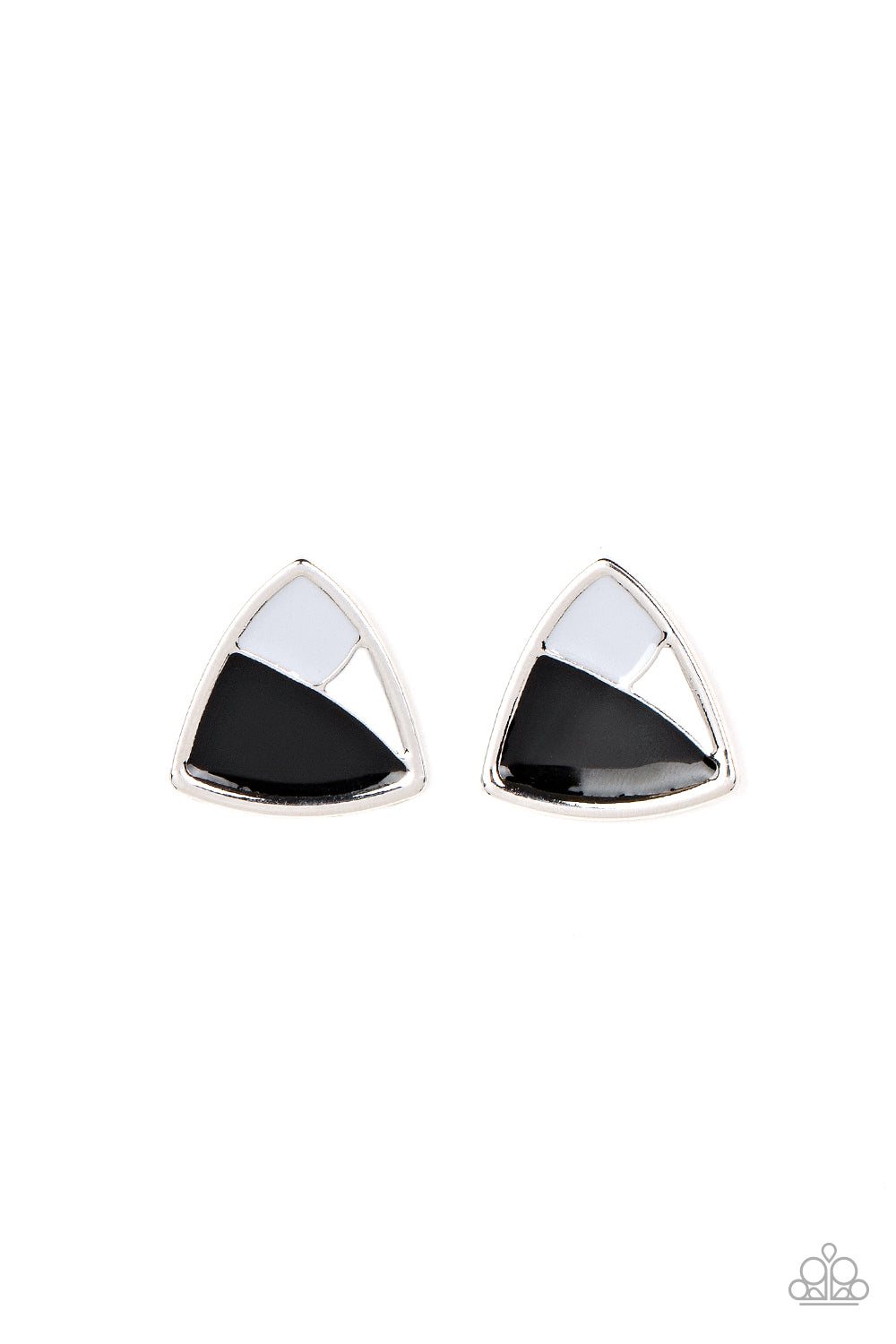 Paparazzi Kaleidoscopic Collision - Black Earrings