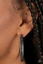 Load image into Gallery viewer, Paparazzi Flash Freeze - Silver Hoop Earrings
