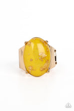 Load image into Gallery viewer, Paparazzi Gold Leaf Glam - Yellow Ring
