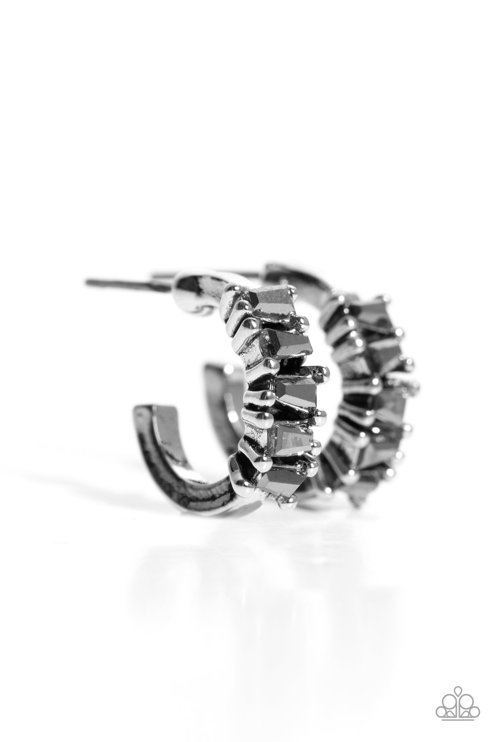 Paparazzi Rugged Rockstar - Silver Earrings