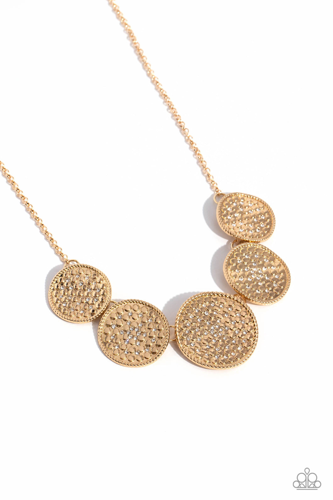 Paparazzi Medaled Mosaic - Gold Necklace