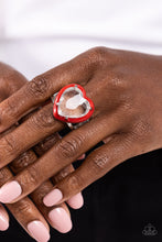 Load image into Gallery viewer, Paparazzi Hallmark Heart - Red Ring
