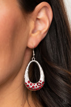 Load image into Gallery viewer, Paparazzi Better LUXE Next Time - Red Earring.
