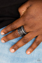 Load image into Gallery viewer, The STEEL of Night Ring- Black.

