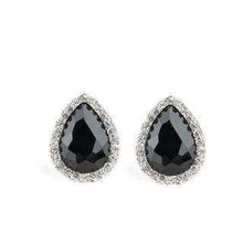 Load image into Gallery viewer, Dare to Shine Black Post Earrings.
