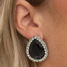 Load image into Gallery viewer, Dare to Shine Black Post Earrings.
